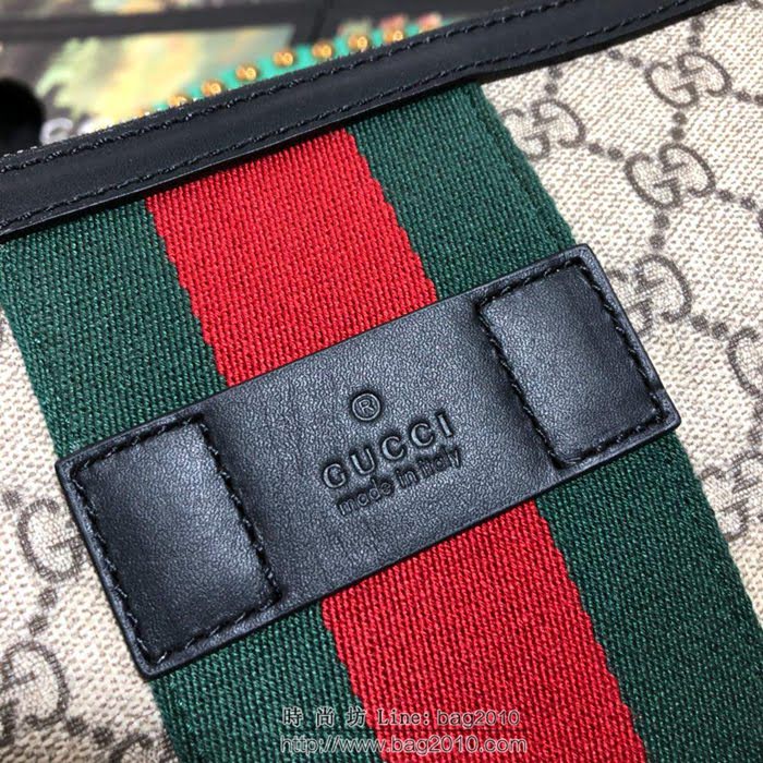 GUCCI 古馳男包 新款 523335 啡色 郵差包 Gucci帆布男包 Gucci男士單肩斜挎包